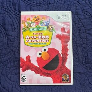 Sesame Street Elmos A-to-Zoo Adventure‎ Wii Game Kids Educational Good Condition